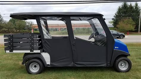 electric golf cart with dump box|enclosed electric golf cart.